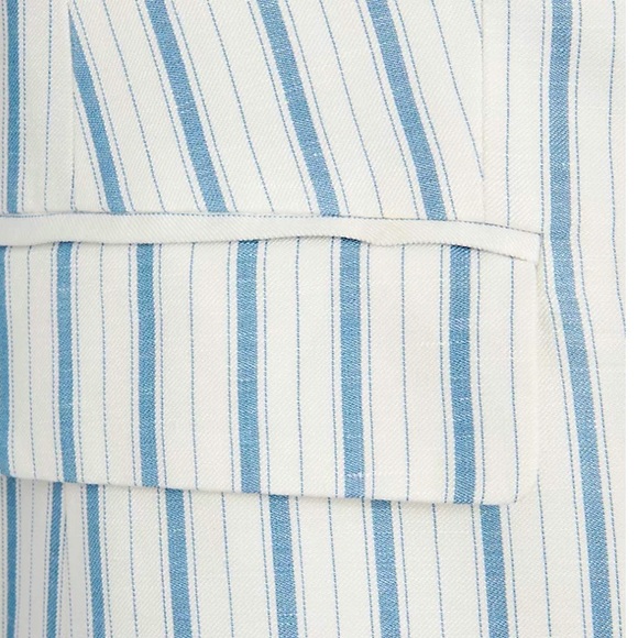 💕3 for $30💕 BNWT Loft Petite-PLUS SIZE Striped Modern Blazer - Picture 2 of 6